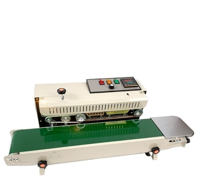 220V/50HZ FR-900 Συνεχή μηχανή σφράγισης ταινιών για πλαστικές σακούλες Περιοχή θερμοκρασίας 0-300C