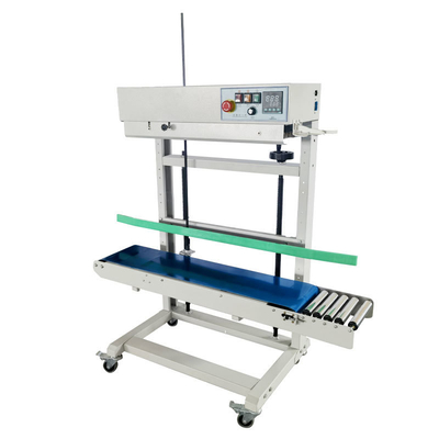 50 kg μέγιστο βάρος φορτίου συνεχής στεγανωτής ζώνης FR-1120L κάθετος στεγανωτής πλαστικού βαρέος φορτίου