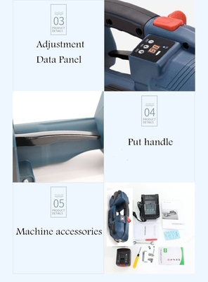 Ηλεκτρικό χειροκίνητο πλαστικό PP/PET Bundle Wrapping Strapping Tool με μπαταρία