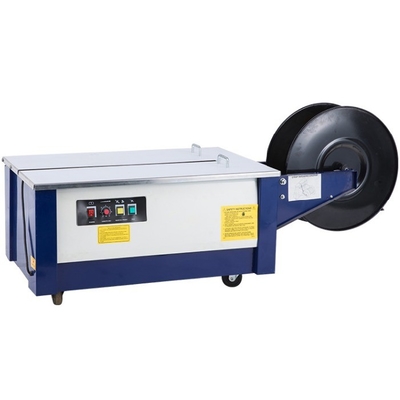 Ηλεκτρική μονοκινητήρα χαμηλή πίνακα PP Strapping Machine με ζώνη επιφάνειας τραπεζιού για να επωφεληθούν