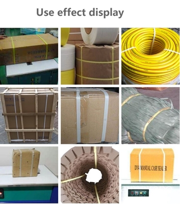 Ηλεκτρική μονοκινητήρα χαμηλή πίνακα PP Strapping Machine με ζώνη επιφάνειας τραπεζιού για να επωφεληθούν