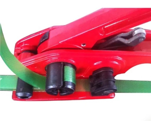Κόκκινο H19 Strapper Machine πλαστικό λουρί χειροκίνητο συσκευασία Tensioner εργαλείο για PP PET λουρί