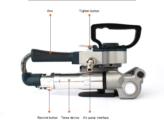Εργαλείο χειροκίνητης συσκευασίας για το PET Strapping Portable Pneumatic Banding Wrapping Machine
