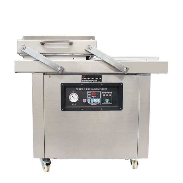 220V/50HZ DZ-400/SA Σπίτι διπλής αίθουσας Μηχανή συσκευασίας τροφίμων με κενό για κρέας ρύζι ψάρι