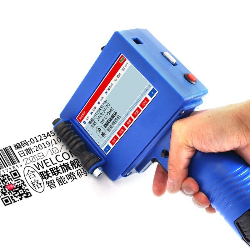 600DPI χειροκίνητος εκτυπωτής inkjet για ξύλινη χαρτοκιβώτιο μεταλλική σακούλα γυαλί φορητό και συμπαγές